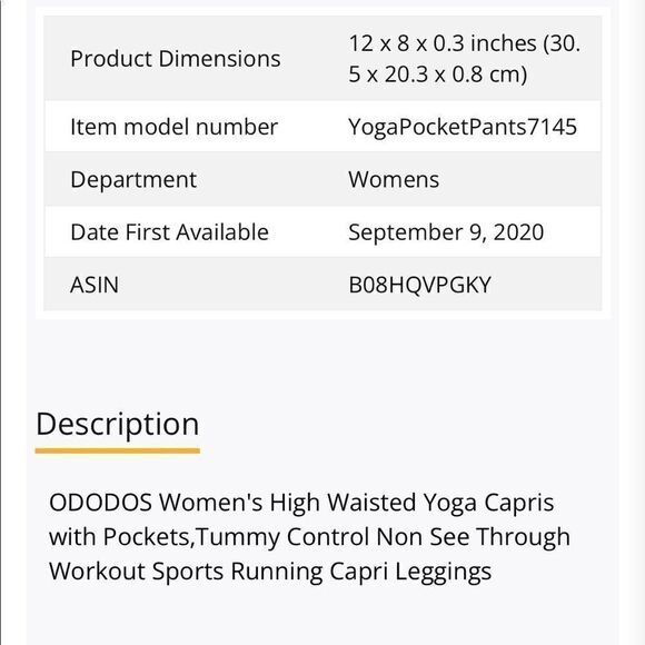 NEW Ododos High Waisted Black Tropical Print Capri Leggings - Picture 6 of 14